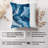 Abstract Blue Marble Crystal Geode I Modern