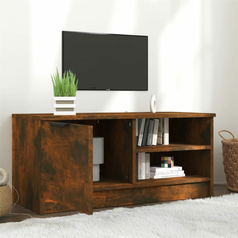 Mortensen TV Stand, Smoked Oak