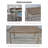 American Country-style Antique Distressed Carved Dining Table-1181934594