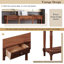 Console en bois massif de 58 po-1488170277-1488170276