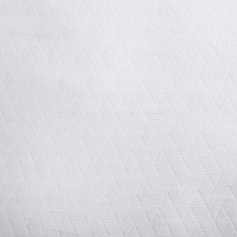 King White Cotton Wicker Weave Duvet Set