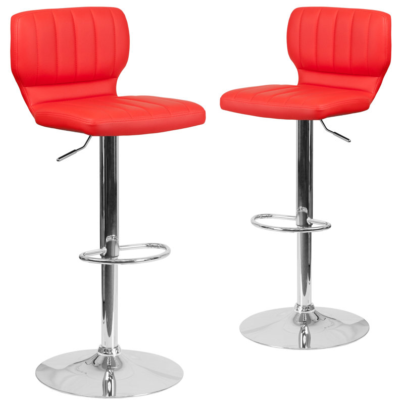 Tabouret de bar Norrell, Rouge