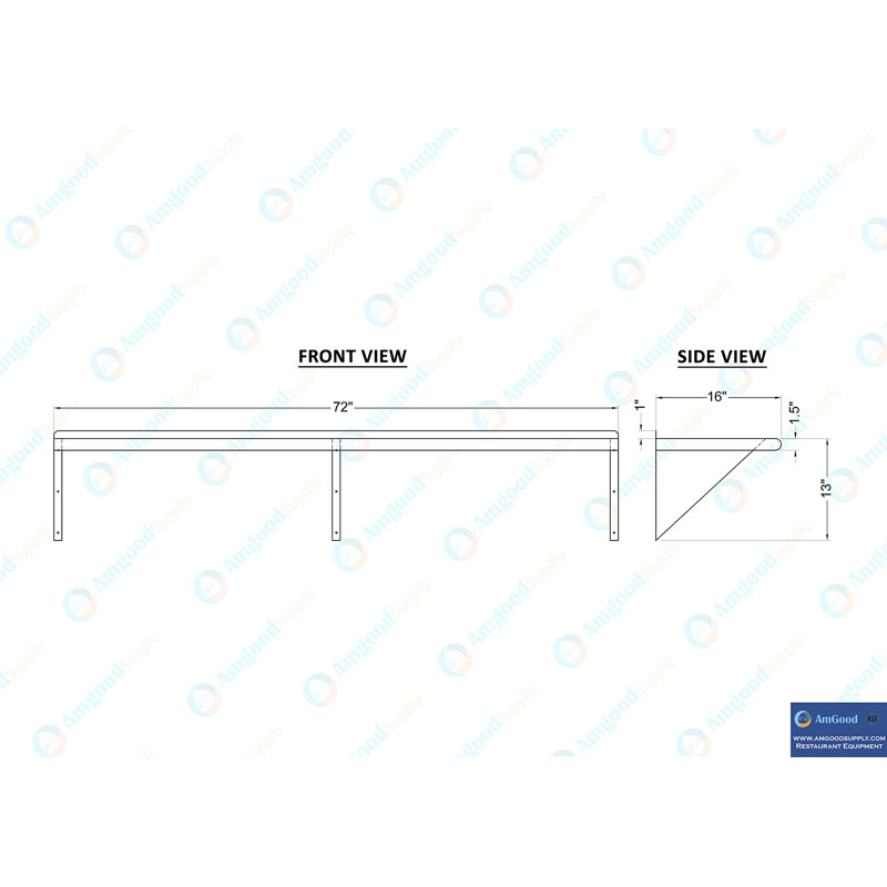 Laundry Room Metal Shelf