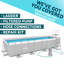 Plastic Rectangle Frame Set Pool 122cm H x 305cm W x 549cm L , with Pump Included
