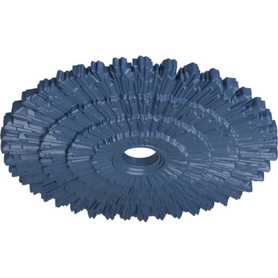 Endurathane Eryn Ceiling Medallion, 24 3/4"OD x 3 1/4"ID x 1 7/8"P (Fits Canopies up to 4"), Hand-Painted Americana Finish