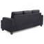 Canapé Glory Furniture Sandridge, noir
