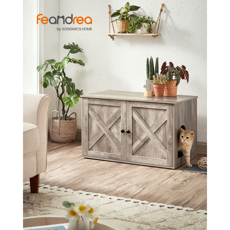 Litter Box Enclosure, Gray