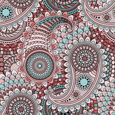 Paisley by Pazhyna - Wrapped Canvas Print