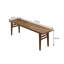 Bureau simple en bois de pin massif brun-120177741
