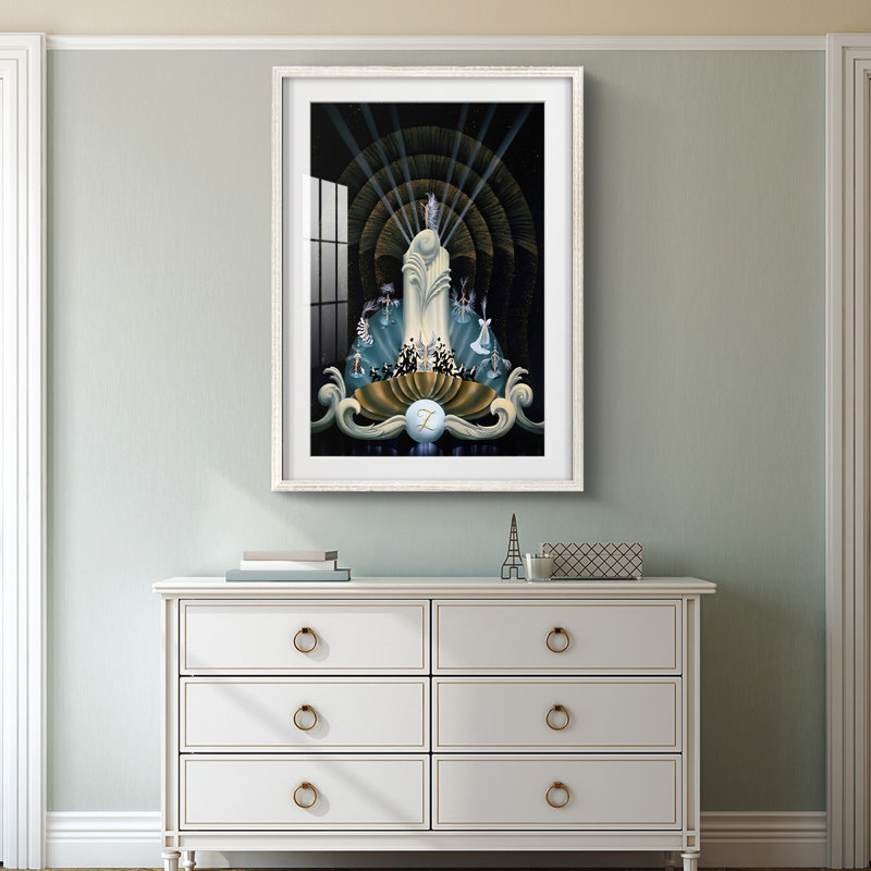 Tranquility -Framed Print, White