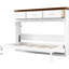 Lit simple blanc, 3 tiroirs pour le rangement et la structure, peu encombrant, lit performance de longue durée en blanc, articles de rangement, assemblage facile