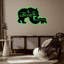 Famille d'ours en métal - décoration de la faune et de la nature - silhouette d'ours de forêt - décoration murale rustique chalet - sculpture en métal industrielle moderne - décoration intérieure intérieure - grande œuvre d'art-86792825-86792826