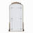 76" X 40" Lavish Full Length Mirror, Antique Gold Metal Floor Mirror For Living Room, Bedroom