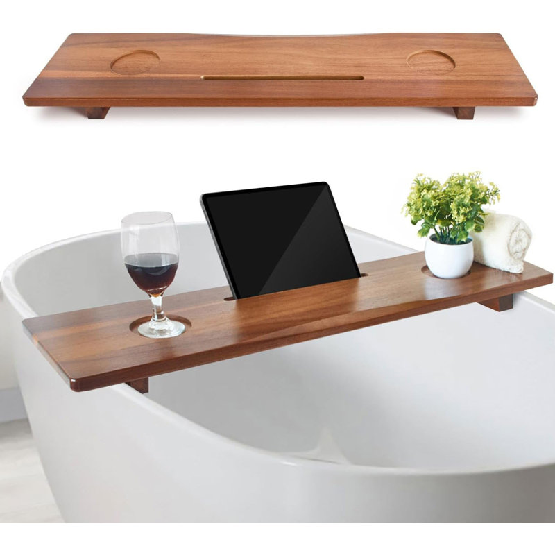 Plateau pour baignoire en bois d'acacia