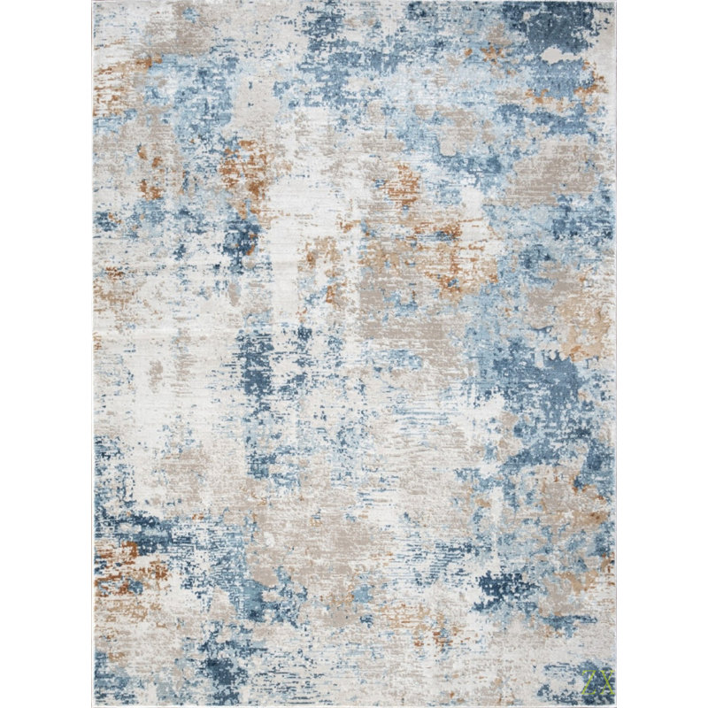 Elegance2 Ft. 7 In. X 7 Ft. 3 In. Area Rug Contemporary Design Stain Resistant For Living Room, Bedroom, Entryway And High-Traffic Areas