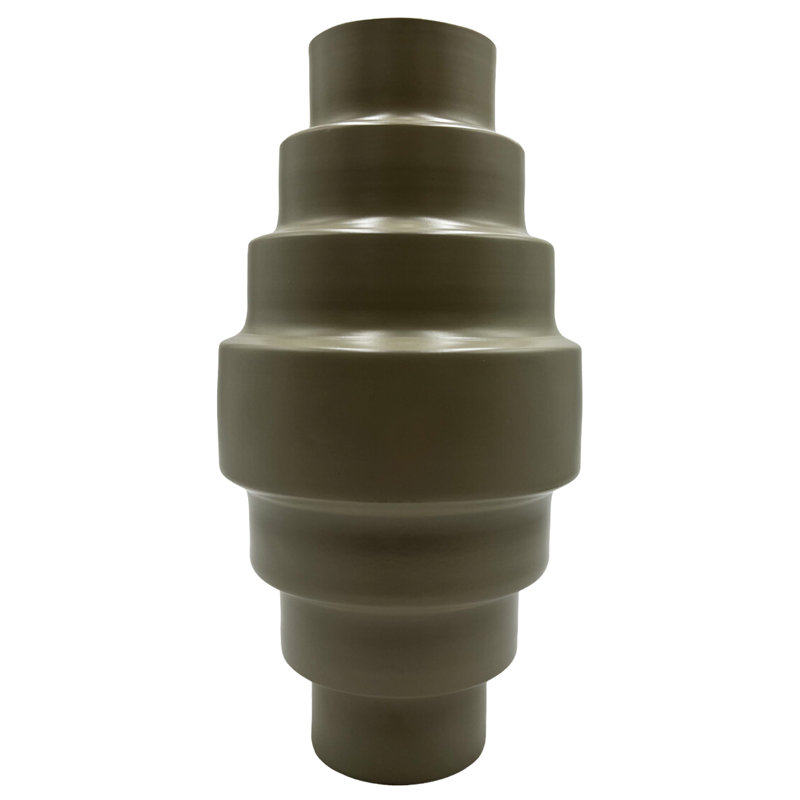 Decorative Handmade 12 inch Modern Flower Vase, Brown