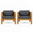Outdoor Acacia Wood Club Wooden Armchair-1641544254