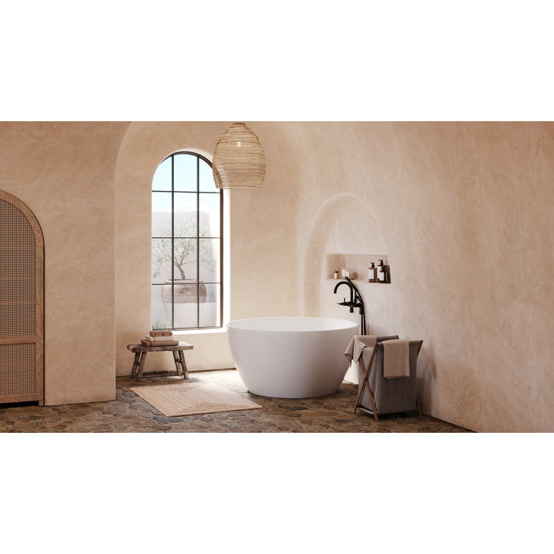 Kingston Brass Concord Three-Handle 2-Hole Tub Wall Mount Clawfoot Tub Faucet with Hand Shower, Matte Black