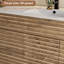 Ensemble de vanité Marilyse 48 po à lavabo simple en bois avec comptoir en résine, robinet, assemblage requis-250702347