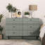 Commode double 6 tiroirs Domhnall Modern