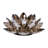 Iridescent Glass Crystal Lotus Votive Candle Holder-24704500-24704497