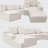 U-Shaped Sectional Sofa with 2 Ottomans, Plush Corduroy Fabric Modular Couch, No Assembly Required, Upholstered Seating Group, 6-Seat Capacity-219063391