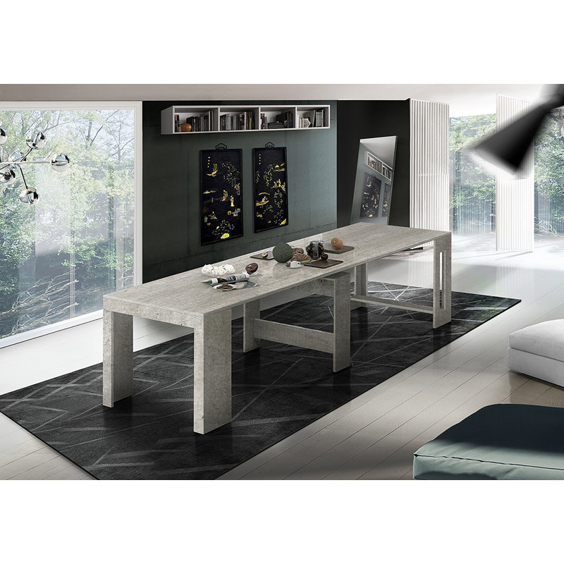 Whittman Extendable Dining Table, Concrete