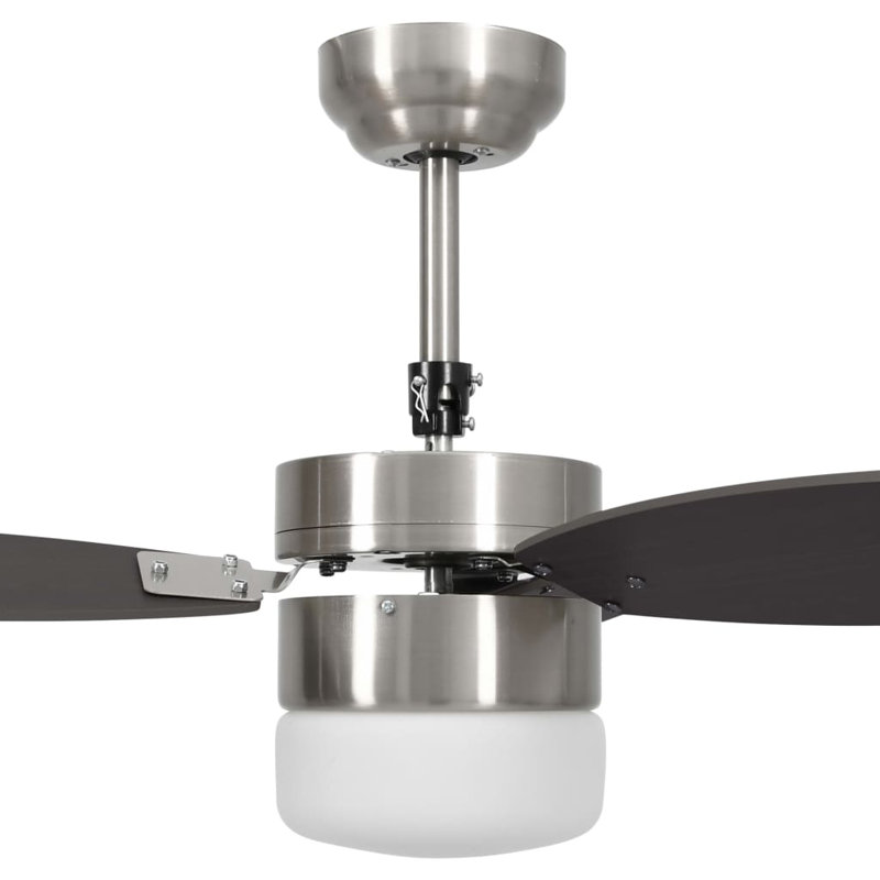 Burrell 76cm Ceiling Fan with LED Lights, Black