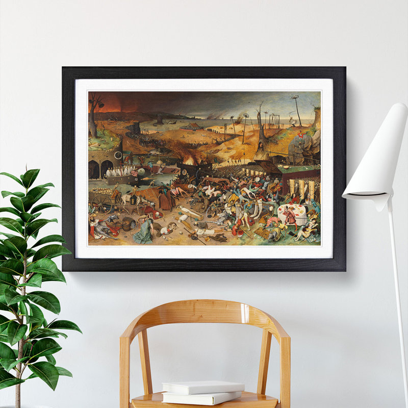 The Triumph of Death by Pieter Bruegel the Elder - Framed Print, Black Framed, 27cm H x 36cm W x 2cm D