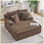 Méridienne surdimensionnée avec coussins, canapé-lit moelleux confortable, lit simple, sans assemblage-133671296