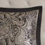 Ensemble d'édredon 12 pièces avec draps en coton noir grand-127671108