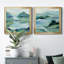 Lush Valley I - ensemble de 2 peintures sur toile encadrées-169619212-169619253