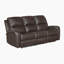 Demeo Modern & Contemporary Manual Reclining 3-Piece Living Room Set with 100% Top Grain Leather Upholstery, Tab Pull Motion & Superior High-Density Foam over Pocket Coils Comfort