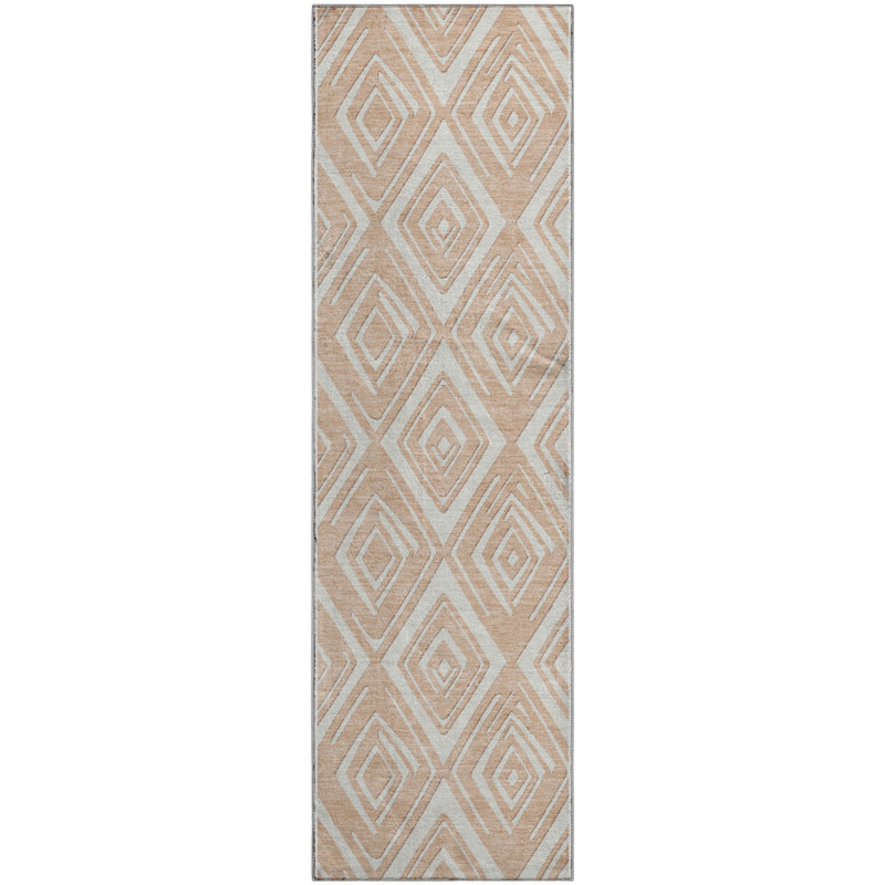 Tapis pêche Prisco lavable à la machine de qualité supérieure, Tapis de couloir 2 pi 3 po x 7 pi 6 po