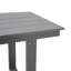 Table de salle à manger et de réunion extérieure grise