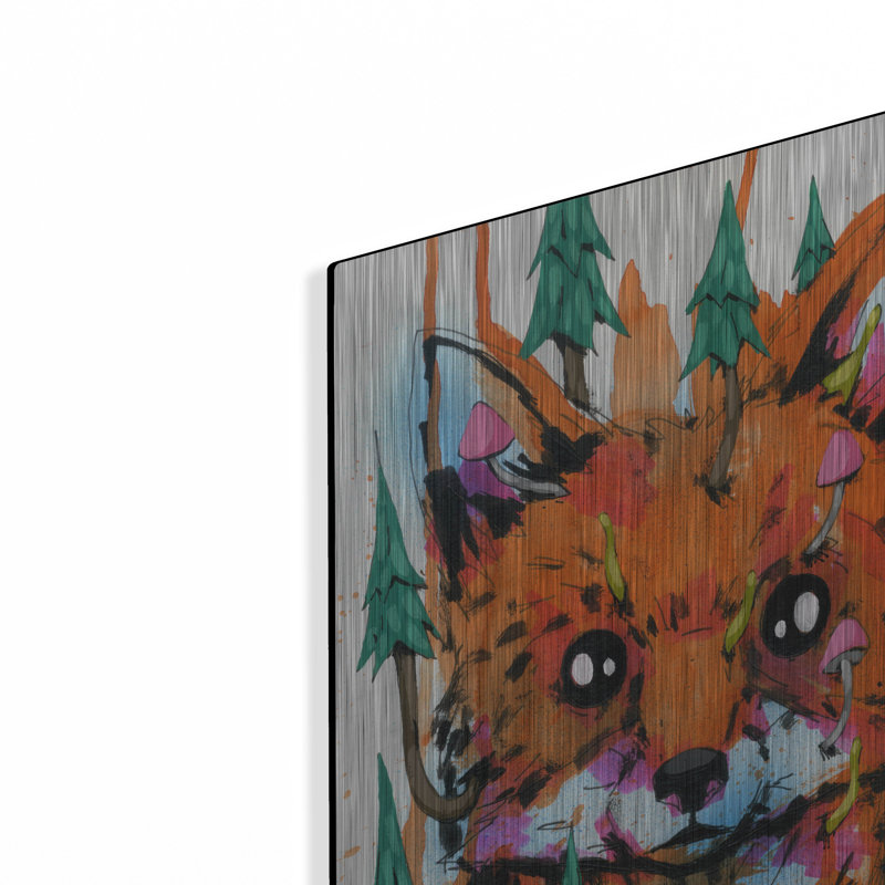Millwood Pines 'Foxy' by Ric Stultz, Metal Wall Art, 16"x24", 24" H x 16" W