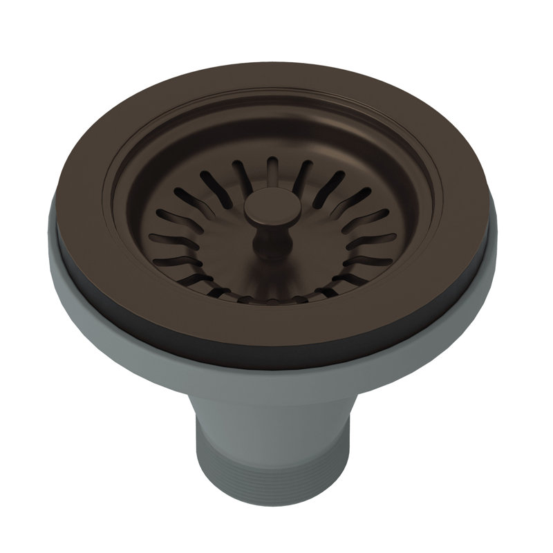 Rohl Basket Strainer, Tuscan Brass