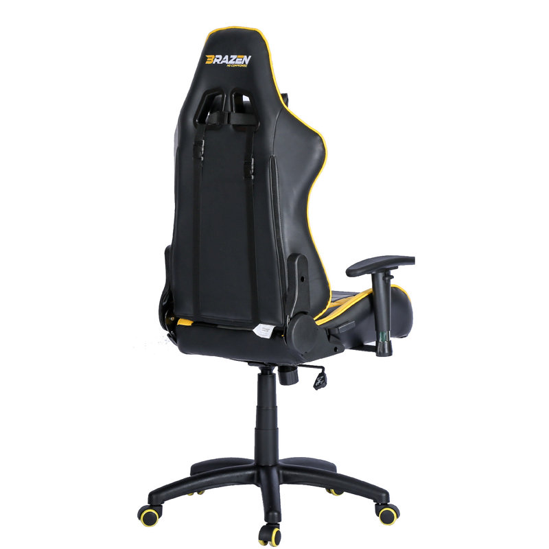 BraZen Sentinel Elite PC Gaming Chair, Yellow/Black