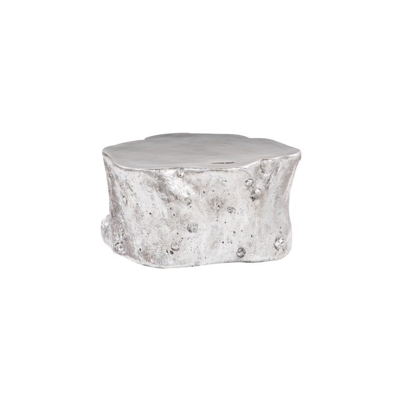 Table basse à bûche, Argent