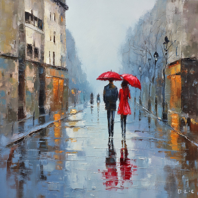 Art mural romantique sur toile romantique, H 30 po x l 30 po