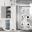 Bureau de salle de bain 3 tiroirs blanc