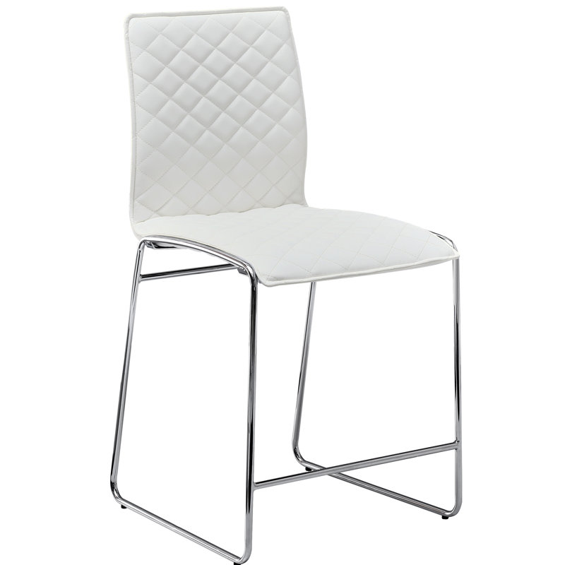 Tabouret de comptoir 23 po Pares, Blanc
