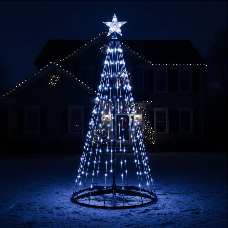 Stainless Steel Artificial Tree Stand For Max. Tree Height, 5' H, White