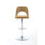 Ensemble de 2 tabourets de bar de style pu avec hauteur de comptoir, tabourets de bar réglables et pivotants avec dossier pour comptoir de bar et îlot de cuisine-175863788-175863789