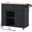 Kitchen Island With Power Outlet,Kitchen Storage Island With Drop Leaf And Rubber Wood-359880867