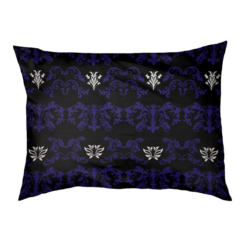 Lit pour chat Houston Houston, Taille petite - L 19,5 po x l 29,5 po, Black/Purple/White/Black Back