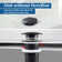 Bathroom Sink Stainless Steel Pop Up Drain Without Overflow(2 Pcs)