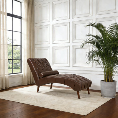 Chaise longue rembourrée