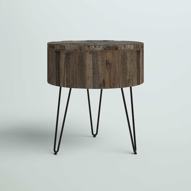 Everby Metal Legs End Table