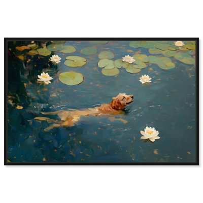 Pond Pup I Canvas Van Gogh Pets by Art Remedy